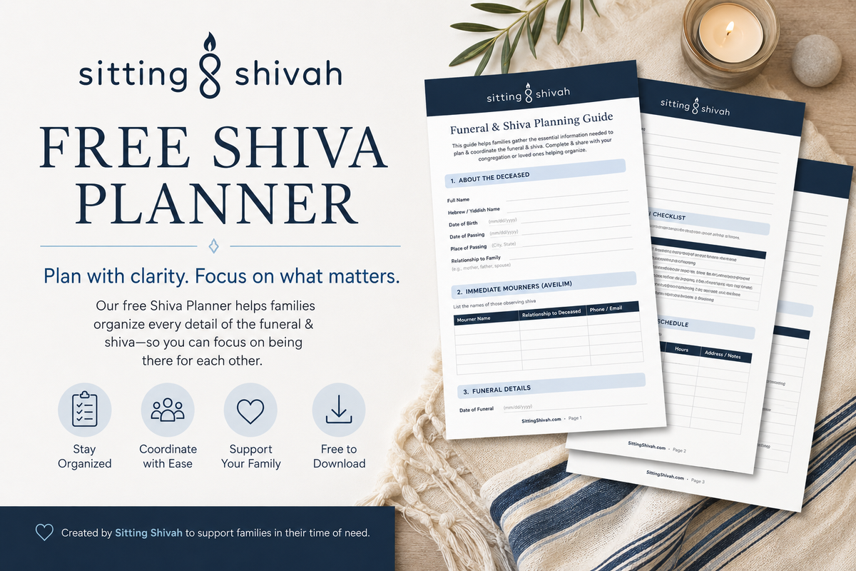 Your Complete Jewish Funeral & Shiva Planning Guide (Free Download)