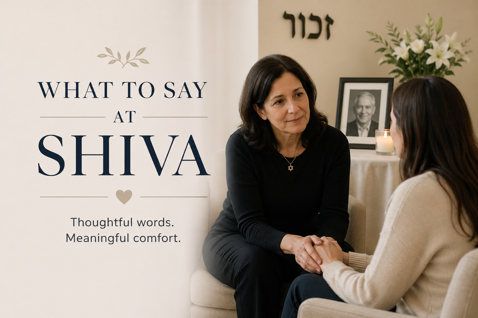 What to Say at a Shiva: Words of Comfort That Actually Help